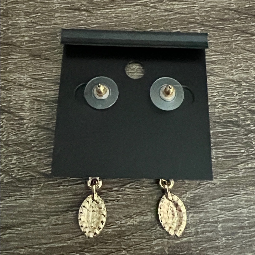 Saks Fifth Avenue Gold and Silver Drop Earrings - Picture 4 of 4